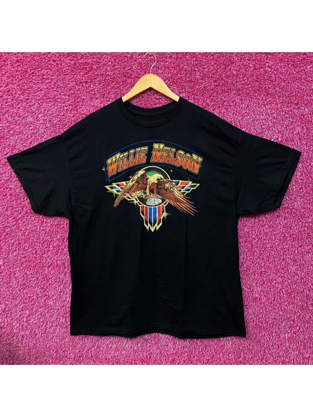 Willie Nelson Eagle Emblem Graphic T-shirt 2XL